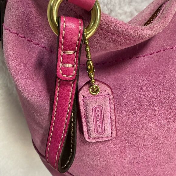 Vintage Coach Pink Suede Soho Bag - Picture 7 of 10